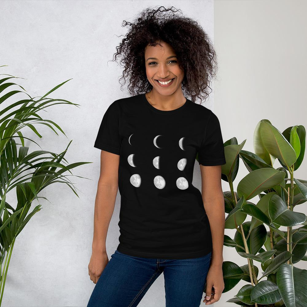 Moon Phases Half Sleeve T-Shirt