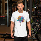 Abstract Tree Unisex Half Sleeve T-Shirt — detail view 3