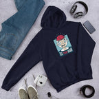 Use Your Brain Unisex Hooded Sweatshirt — Navy